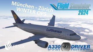 Munich - Zurich Winter Ops | Fenix Airbus Family | Real Airbus Pilot