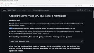 How to apply quota at namespace level | ResourceQuota at namespace