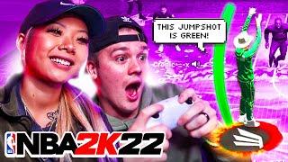 MY WIFE PICKS MY JUMPSHOT FOR 24 HOURS on NBA 2K22... GREEN!