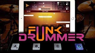 Funk Drummer jamming with iBassist, Synth One and Galileo Organ