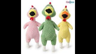 PINEAPPLE FLEECE SCREAMING CHICKEN TOY