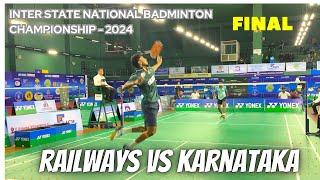 AYUSH SHETTY vs BHARGAV.S || RAILWAYS vs KARNATAKA Inter State National Badminton Championship 2024