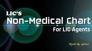 LIC's Non-Medical Chart For LIC Agents | Training Material For LIC Agents (Ritesh Lic Advisor)