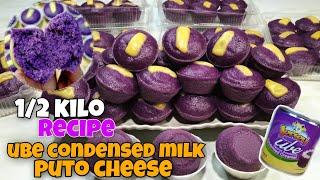 UBE CONDENSED MILK PUTOCHEESE  ALA GOLDILOCKS| 1/2 KILO RECIPE | COMPLETE COSTING,PANG NEGOSYO IDEA