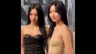 TWICE MINA and CHAEYOUNG at the Rokh X H&M Brand Event