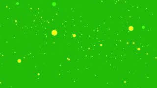 Gold Particles Green Screen HD