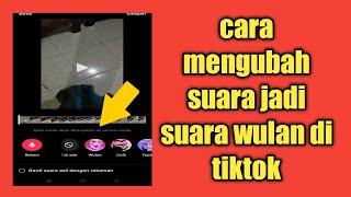 Cara Mengubah Suara Jadi Suara Wulan di Tiktok