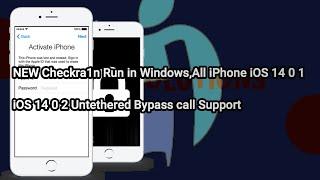 NEW Checkra1n Run in Windows,All iPhone iOS 14 0 1,iOS 14 0 2 Untethered Bypass call Support