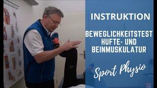 Beweglichkeitstest Hüfte und Beinmuskulatur