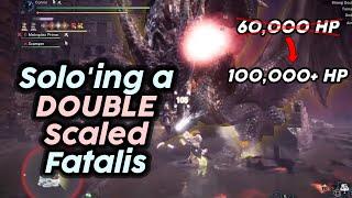 Solo (Full Carry) on Multiplayer Scaled Fatalis - More than 100,000HP! | MHW Iceborne