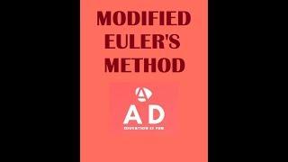 Modified Euler's Method made easy