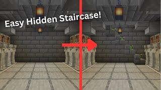 How to Make a HIDDEN Staircase in Minecraft