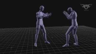 Kubold mocap session raw footage - thai boxing 2 actors