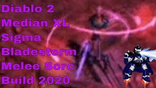 Diablo 2 Median XL Sigma Bladestorm Melee Sorc Build 2020