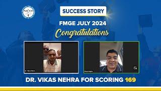 Dr. Vikas Nehra From College International Higher School of Medicine Bishkek Score 169