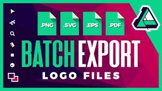 Batch Export Multiple Files with Affinity Designer