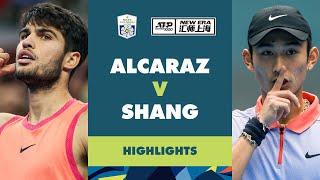 Carlos Alcaraz vs Shang Juncheng Highlights | Rolex Shanghai Masters 2024