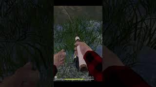 Catching grayling with light spinning. Fishing in a mountain river RF4   #shorts #fishing #gaming