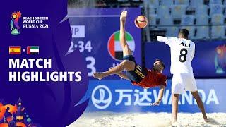 Spain v UAE | FIFA Beach Soccer World Cup 2021 | Match Highlights