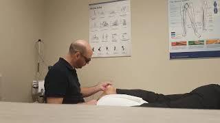 Laser therapy@Toronto Foot Clinic to treat an Plantar fasciitis on June 29 2018