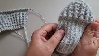 Как уплотнить пятку носка Самый лёгкий способ для вязания пятки