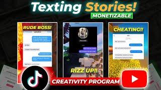 How to Make Chat Story Video for TikTok Creativity Program & Youtube | Viral Niche(here is how)