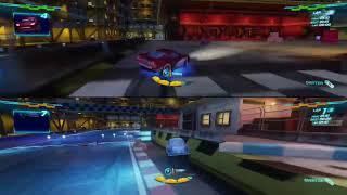 cars 2 The Video Game | Radiator Lightning Vs Professor Z - Oil Rig Run |