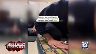 Pembroke Pines fired after viral video shows her kicking Muslim students while in prayer