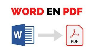 Comment Convertir un fichier Word en PDF ?