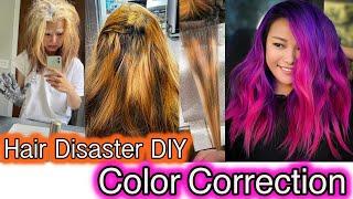 Hair Disaster DIY Color Correction / SuperPower Pink Possession, Magenta Magic, Purple Raven
