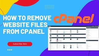 cpanel tutorial  | How to remove website files from cPanel | Digital Rakesh