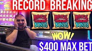 One Of The BIGGEST JACKPOTS On YouTube History For Diamond Queen- $400 Max Bet