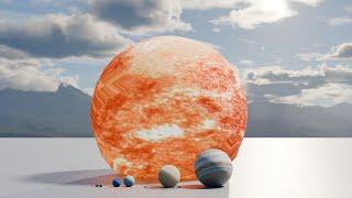 planet bouncing | Solar System Planet Size Comparison 3D