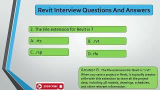 Revit: Top Interview Questions & Perfect Answers- Part-2