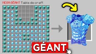 J'ai ajouté des Crafts RÉALISTE Géants à Minecraft.. !