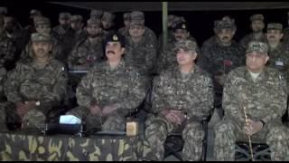 General Raheel Sharif COAS visited Exercise Area around Kharian Gujranwala