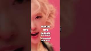 RANKING IZNA IN DANCE #kpop #kpopranking