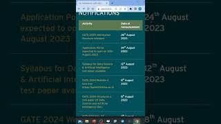 GATE 2024 Exam Form Fill New Updated Date #shorts