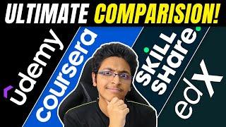 UDEMY Vs COURSERA Vs SKILLSHARE | WHICH IS THE BEST PLATFORM TO LEARN SKILLS
