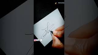 N letter sign ️️ #calligraphy #handwriting #signature #shorts #shortvideo #ytshorts #viral #mrajsk