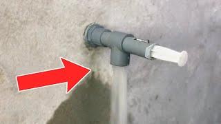 Make your own water lock easily at home using PVC pipes and syringes - do it yourself !