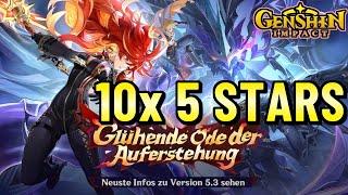 DAS sind die 10x 5 Sterne Figuren in Version 5.3 alle Banner/Reruns von Genshin Impact Vorschauseite