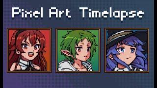 Pixel Art Timelapse - Mushoku Tensei Portraits 1