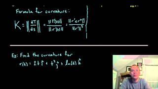 Curvature Example (Calculus III)