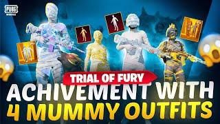 4 Mummy Outfits Trial Of Fury - Tips & Tricks | PUBG MOBILE BGMI