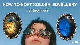 how to soft solder jewellery | tiffany technique | for beginners | step by step