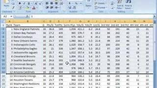 Format row height and column width in Excel