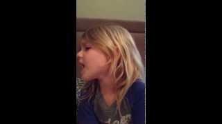 4yrs  old singing cassadee pope wasting all these tears