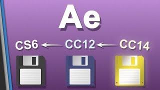 Saving After Effects as Previous Versions (CC12 to CS6)