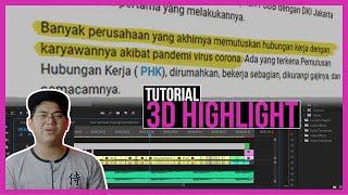 Tutorial TEXT 3D Highlight | Adobe Premiere Pro cc